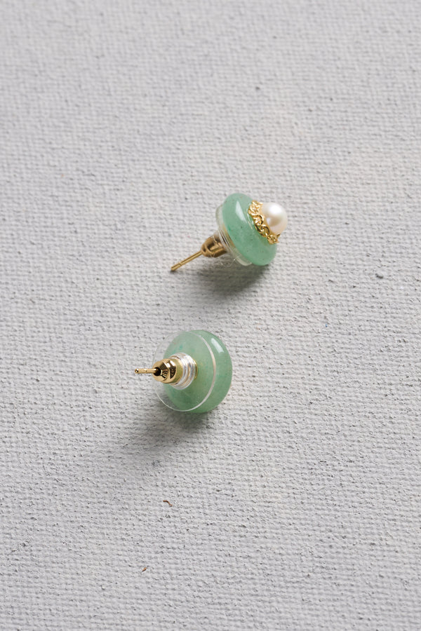 Dainty Studs - Green