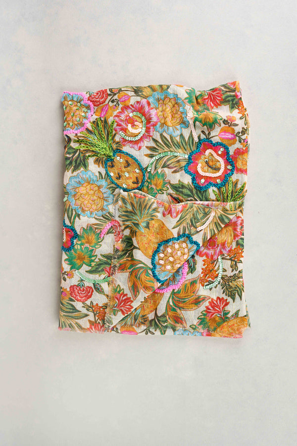 Tropical Print Scarf - Multicolour