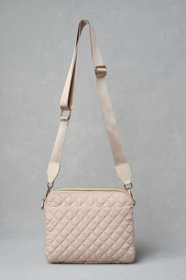 Quilted Crossbody Bag - Neutral