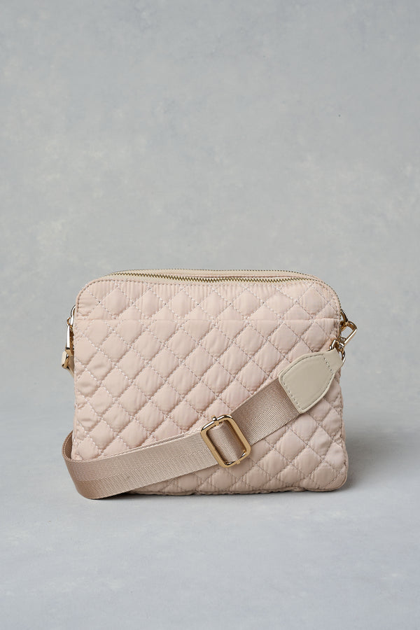 Quilted Crossbody Bag - Neutral
