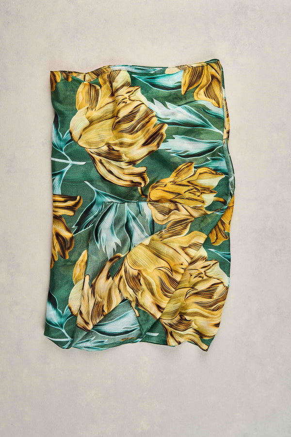 Floating Stems Scarf - Multicolour