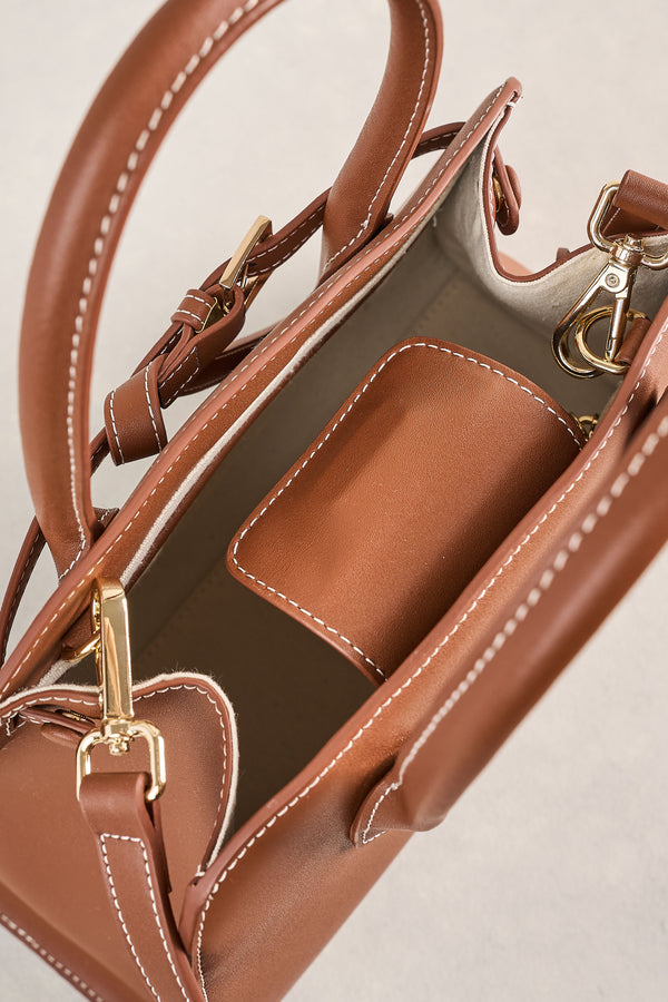 Bowler Bag - Dark Tan