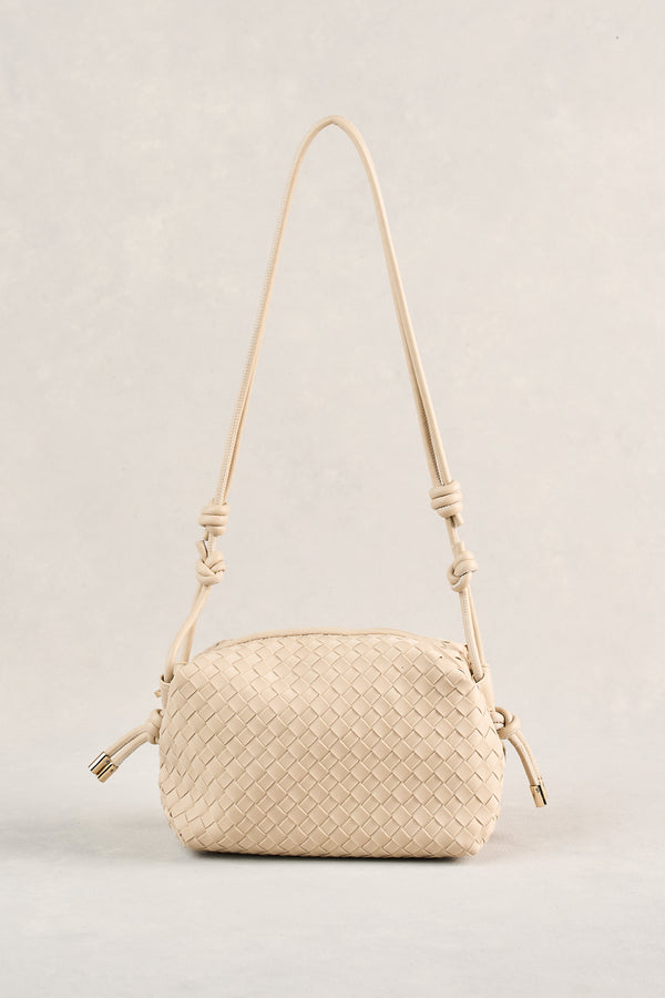 Soft Woven Crossbody - Stone