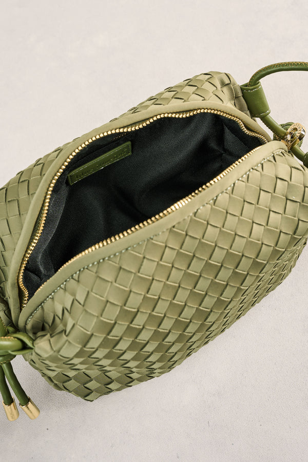 Soft Woven Crossbody - Khaki