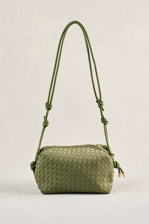 Soft Woven Crossbody - Khaki