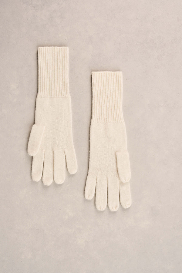 Knitted Gloves - Cream
