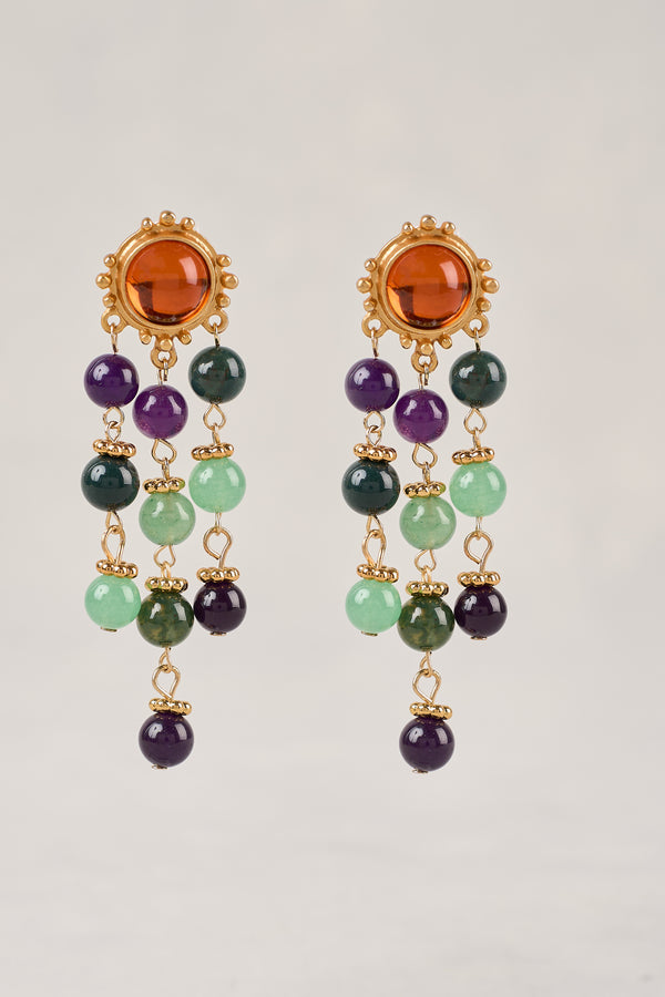Chandelier Earrings - Multicolour