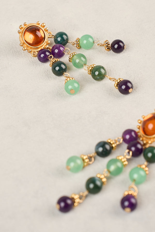 Chandelier Earrings - Multicolour