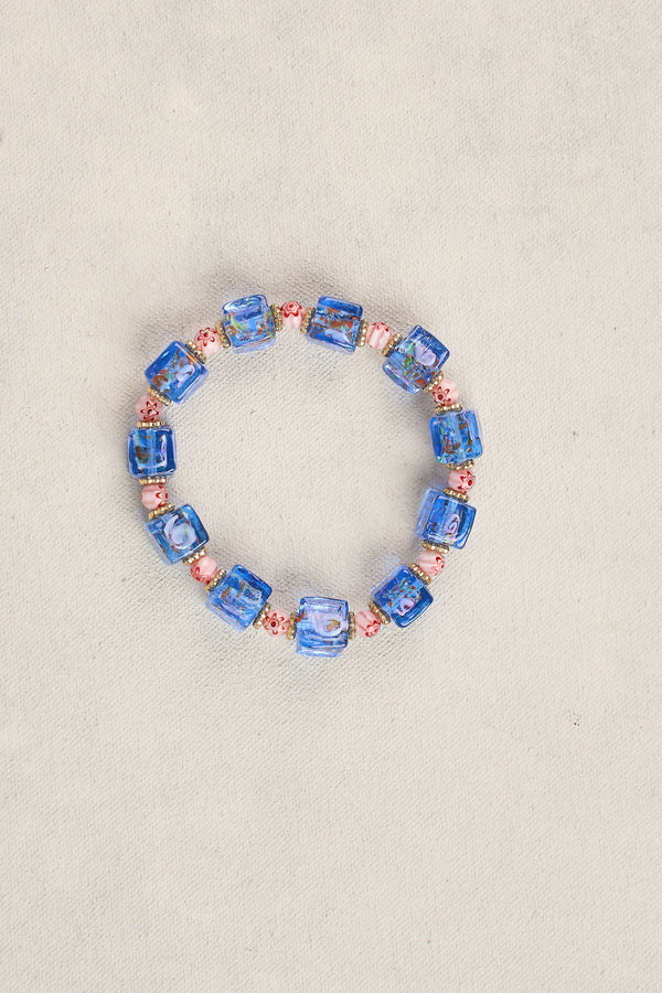 Glass Bead Stretchy - Cobalt