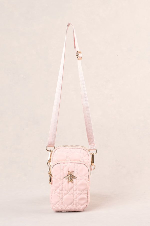 Quilted Phone Bag - Soft Pink
