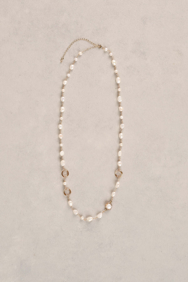 Freshwater Pearl Necklace - Gold
