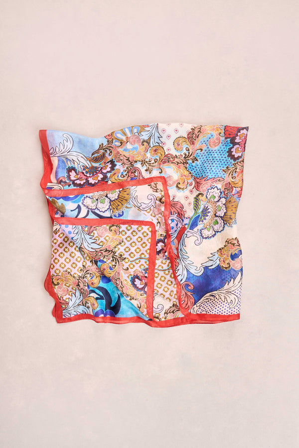 Rococo Reverie Silk Scarf – Multicolour
