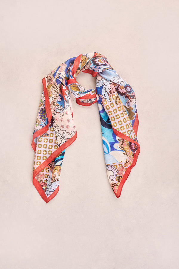 Rococo Reverie Silk Scarf – Multicolour