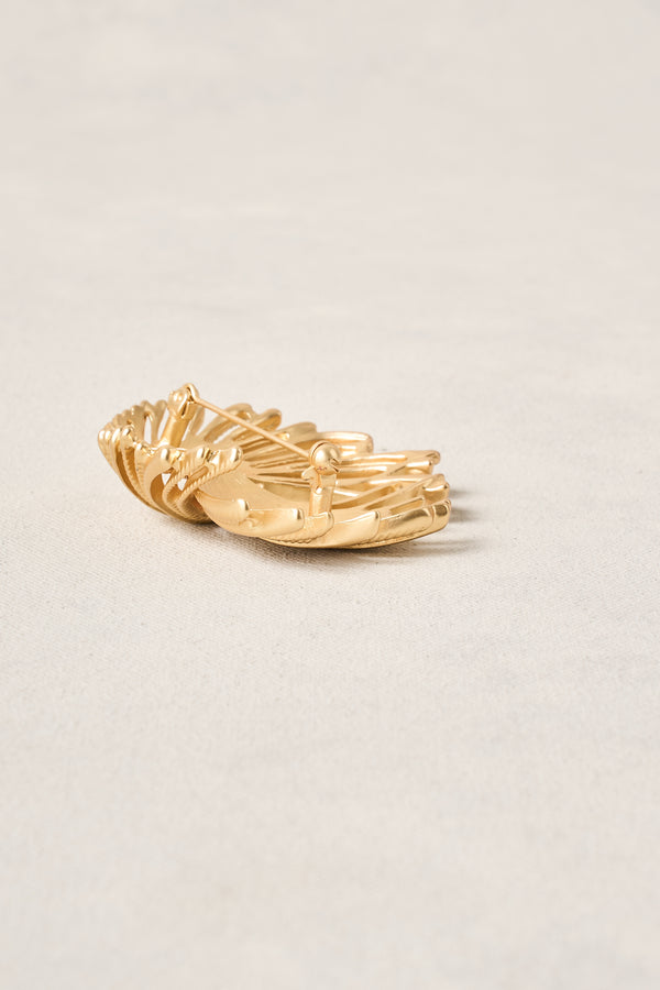 Spiral Statement Brooch - Gold