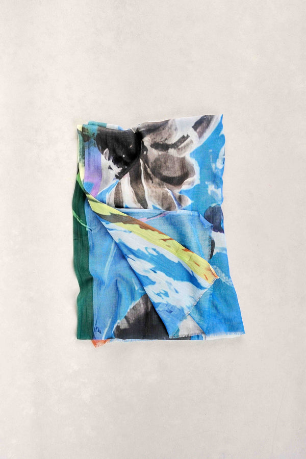 Watercolour Flower Scarf - Multicolour