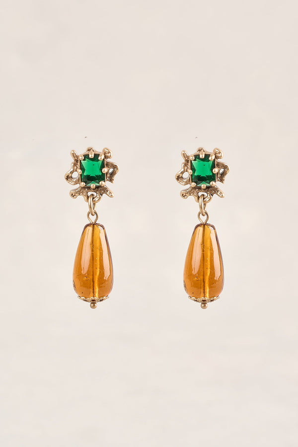 Statement Drop Earrings - Multicolour