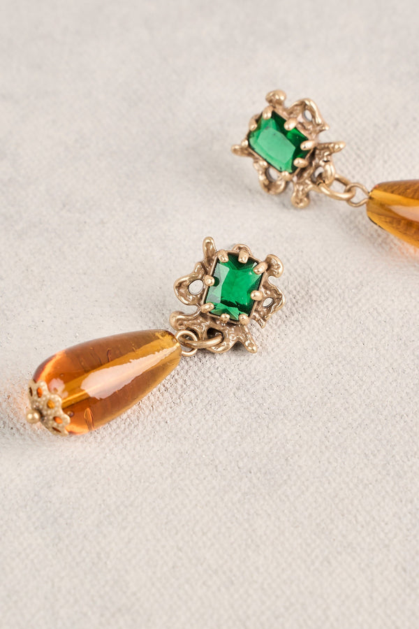 Statement Drop Earrings - Multicolour