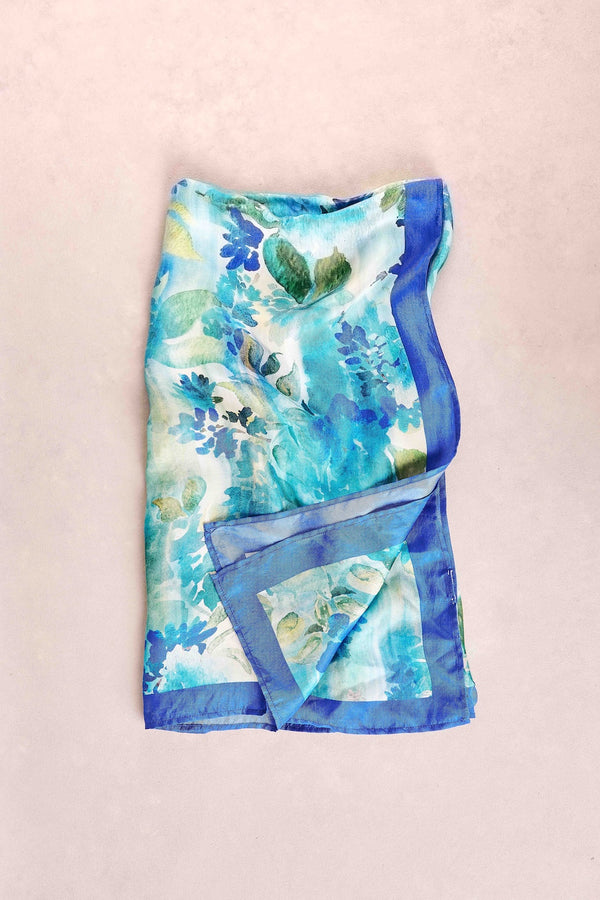 Watercolour Floral Scarf - Multi