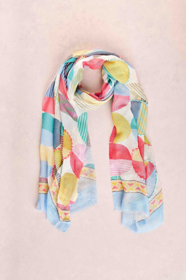 Geometric Circle Scarf - Multi