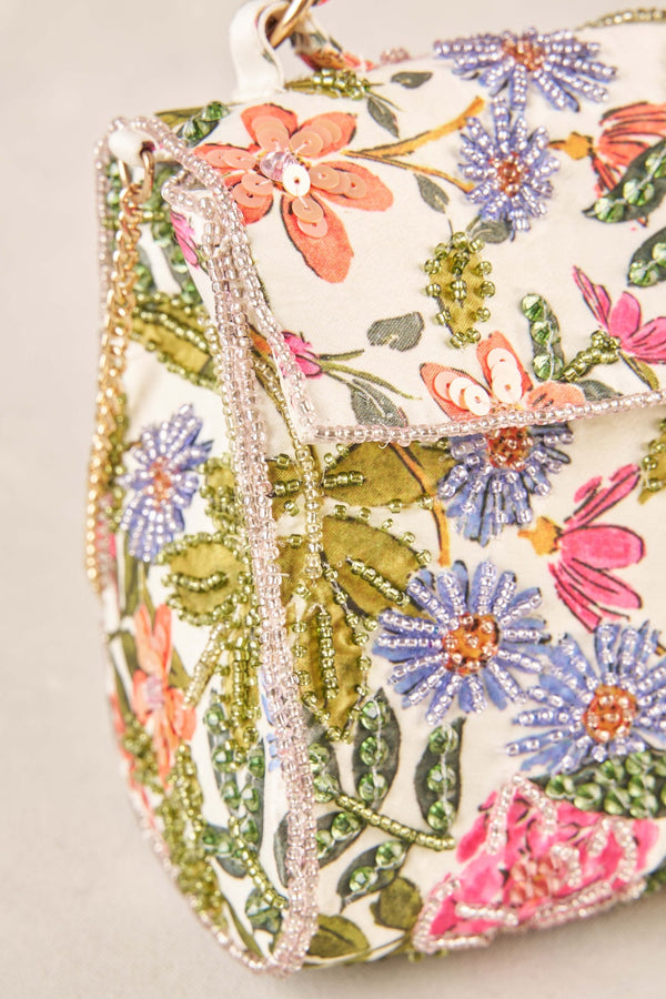 Garden Floral Beaded Bag - Multi