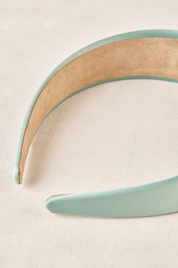 Satin Headbands - Mint Green
