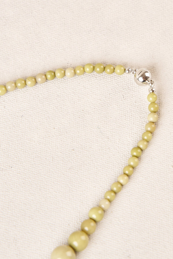 Graduate Bead Necklace - Sage