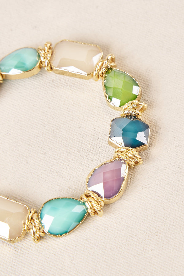 Multi Facet Stone Wrist - Multi