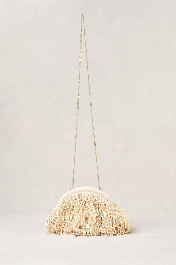Shell Bead Clutch - Natural