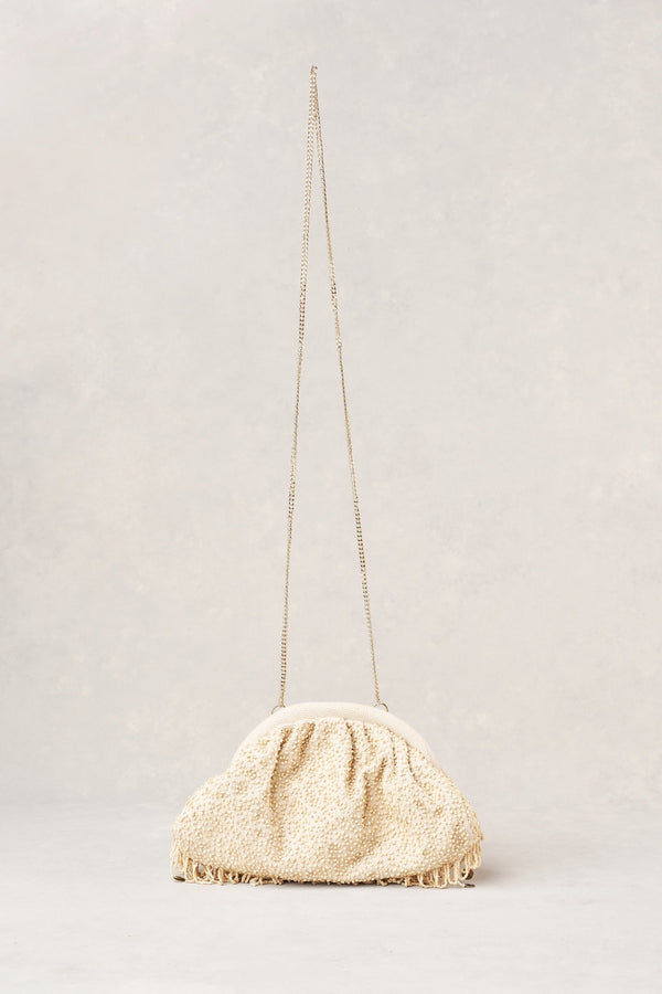 Shell Bead Clutch - Natural