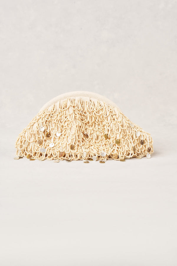 Shell Bead Clutch - Natural