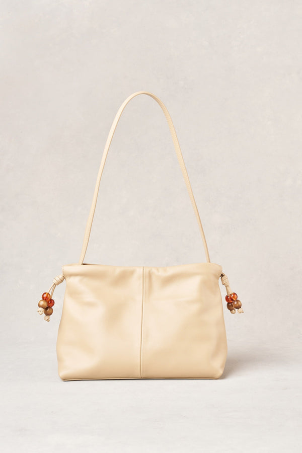 Wooden Bead Bag - Vanilla