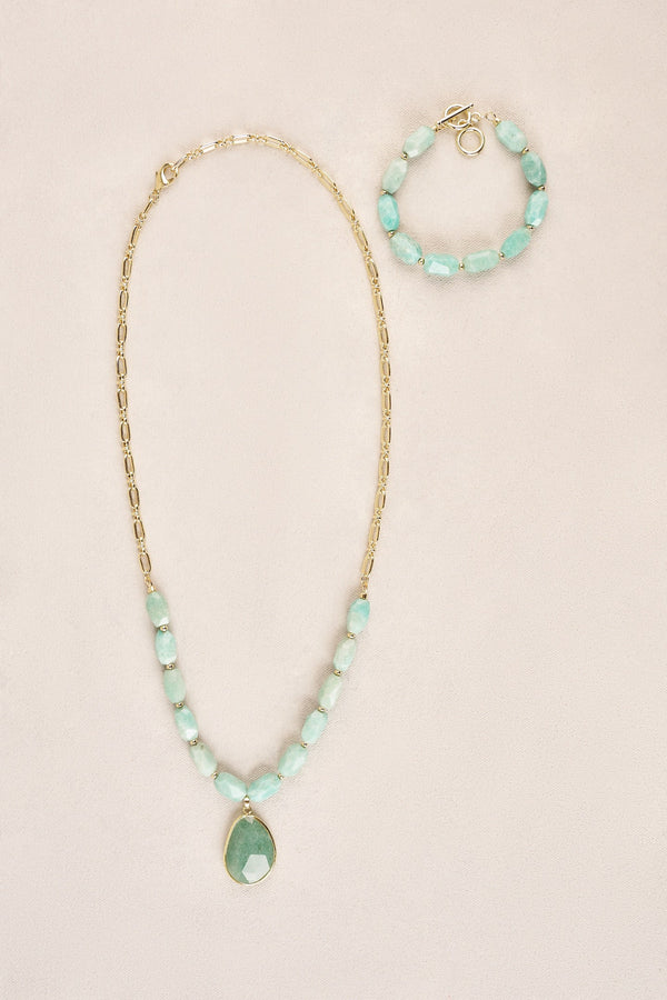 Stone Wrist - Aqua