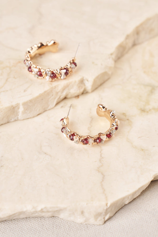 Multi Bead Hoops - Multicolour