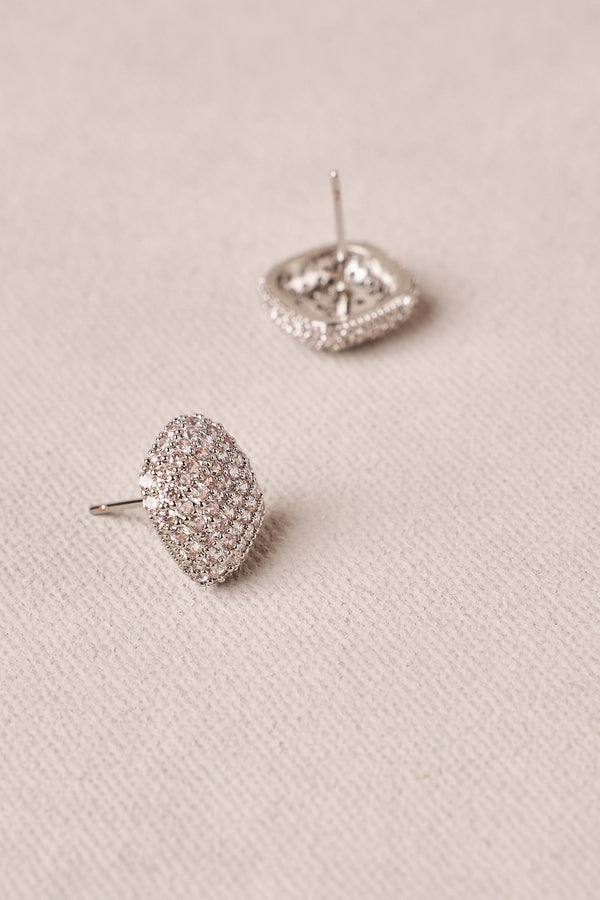 Pavé Earrings - Silver