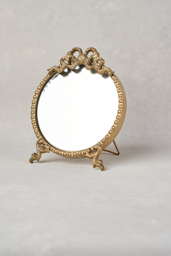 babette standing mirror - gold