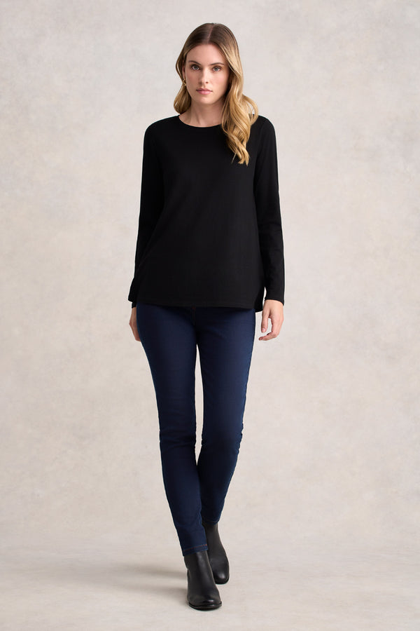 Wool Jersey Tee - Black