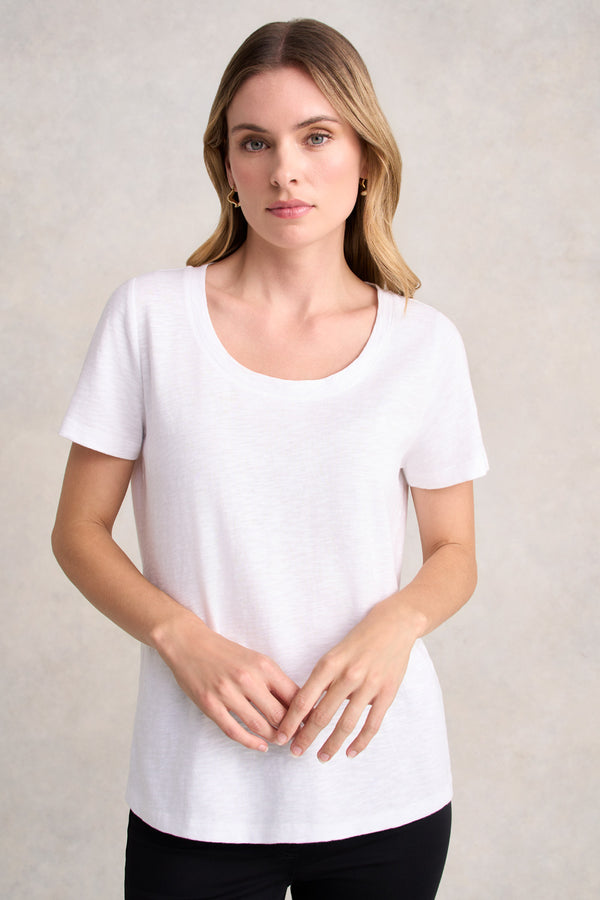 Organic Cotton Slub T-Shirt - White