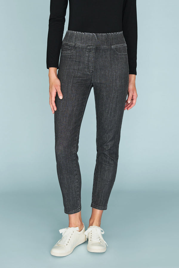 Bengajean Ankle Length Skinny Leg - Deep Grey