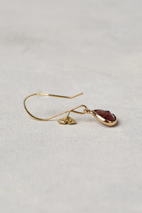 Bloom Drop Earrings - Plum
