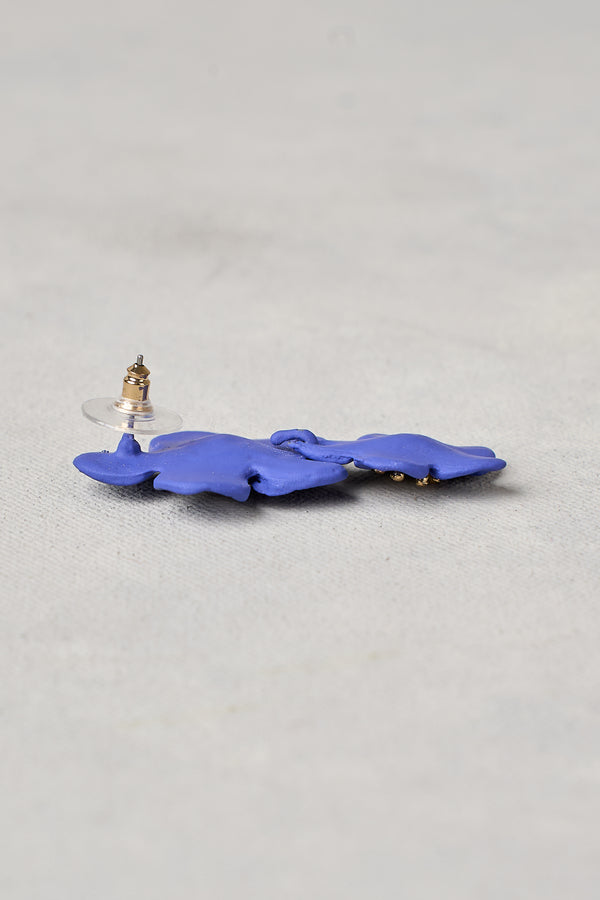 Blue Floral Earrings