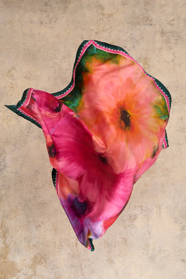 Camilla Paradise Bloom Silk Scarf