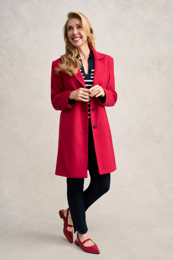 Wool Coat - Rouge