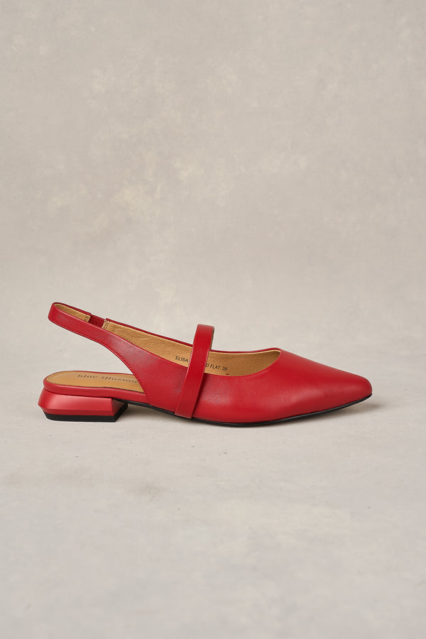 Elisa Pointed Flat - Rouge