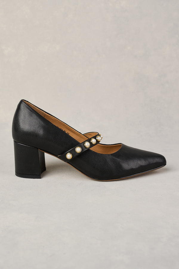 ELISA POINTED HEEL - BLACK