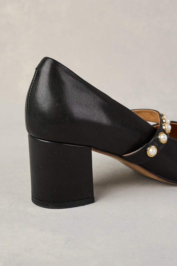 ELISA POINTED HEEL - BLACK