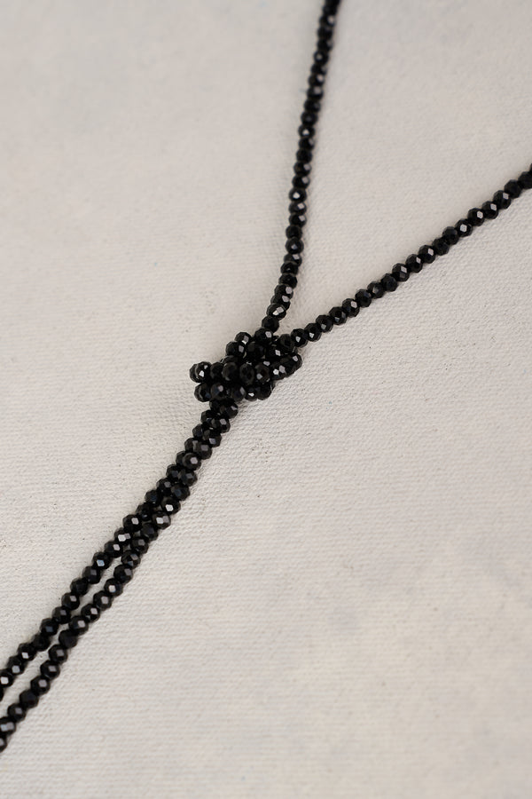 Faceted Rope Necklace - Black