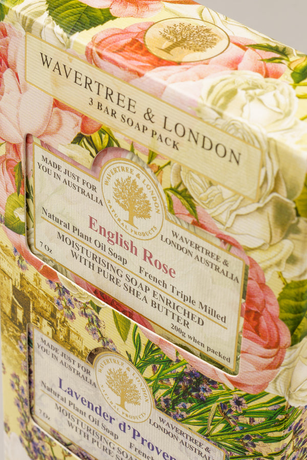Wavertree Floral Trio of Soaps