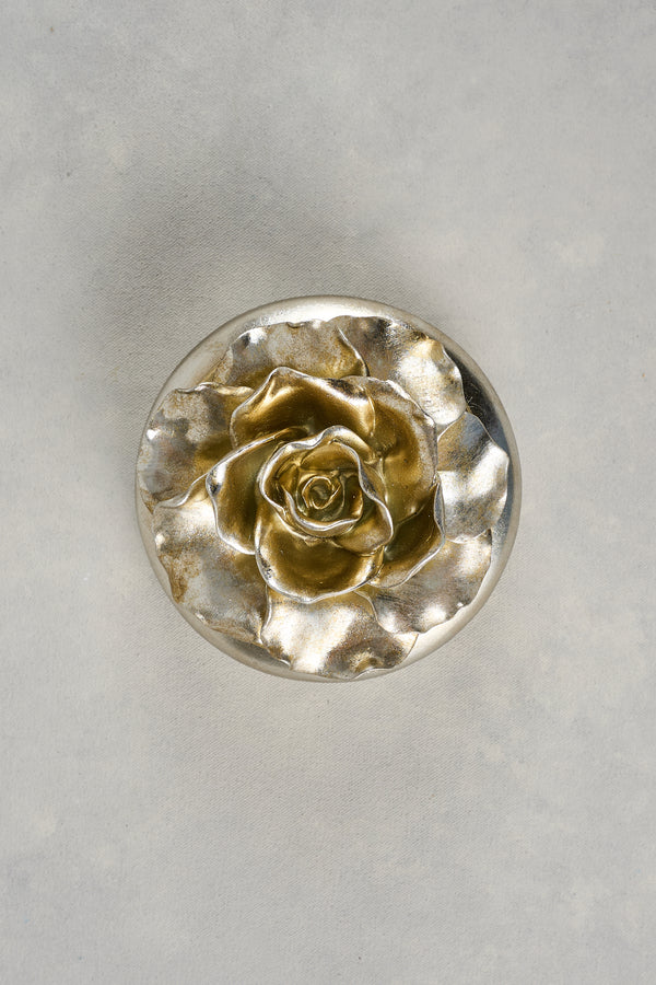 Large Floral Trinket Box – Silver