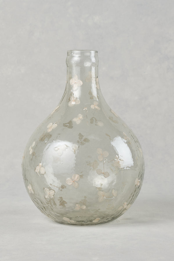 round floral vase - multicolour