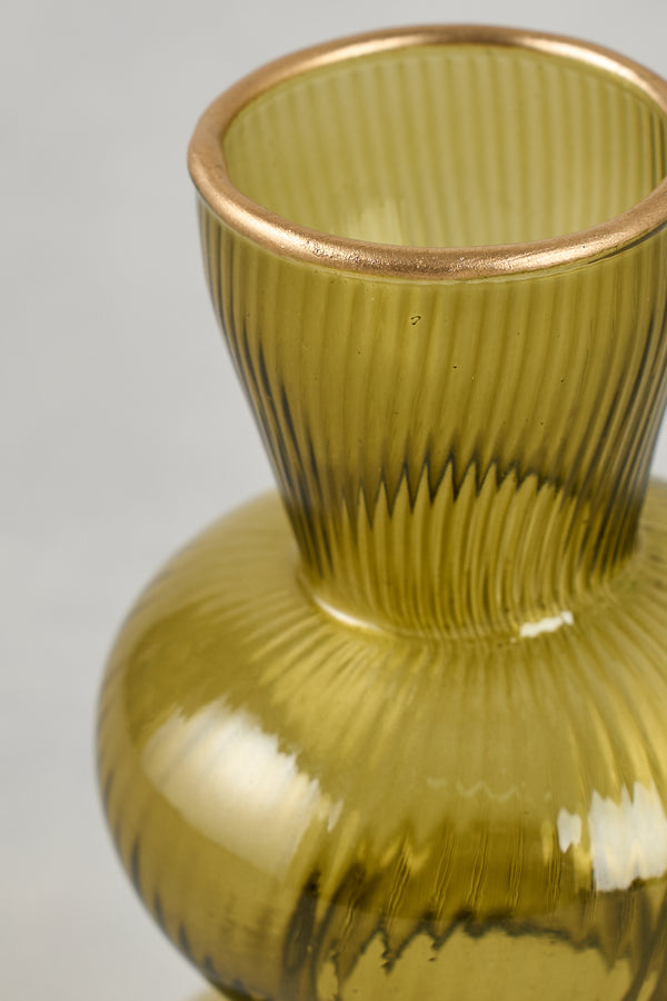 Glass Bud Vase – Green
